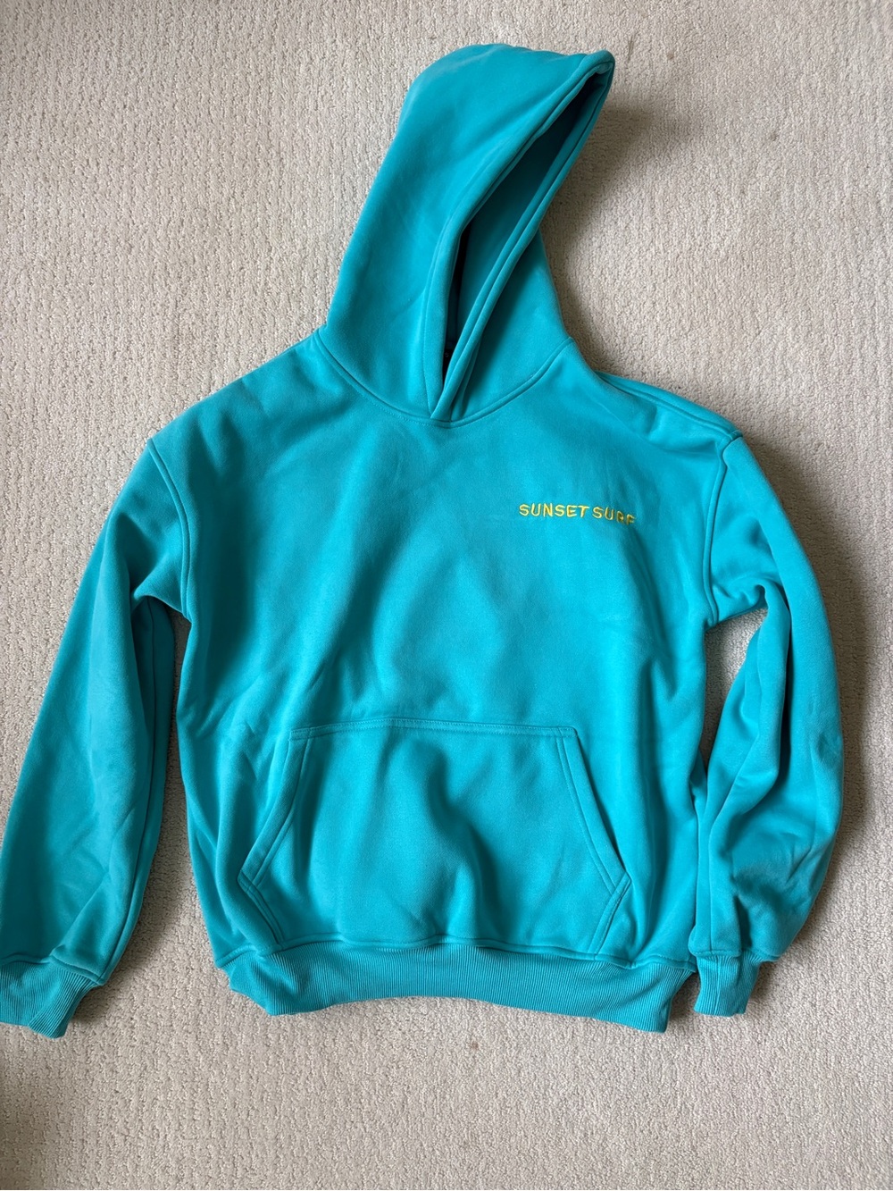 Sunset Surf Hoodie with Colorful Stitching! Women’s Size Small Never Worn
